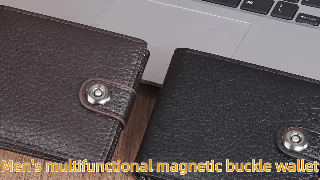 Men's Fashion Multi-Function Short Zipper Wallet Hasp Billfold Coin Purse