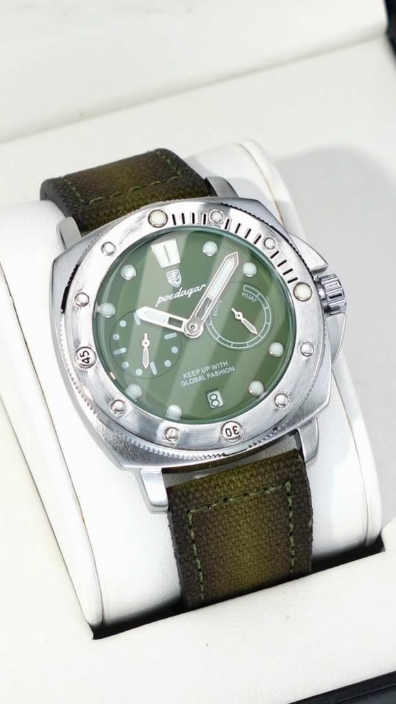 POEDAGAR High Quality Watches for Man Waterproof Luminous Date Exquisite Men Clock Nylon Leather Quartz Fashion Wristwatch