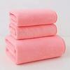 Coral Fleece Bath Towel Set Ultra Soft High Absorbent Quick Dry Towel for Face Body Skin Friendly Home Bath Accessories