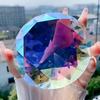 80mm Holographic Crystal Glass Nail Art Display Hand Model Shoot Ornament Nail Showing Prop Salon Manicure Tool