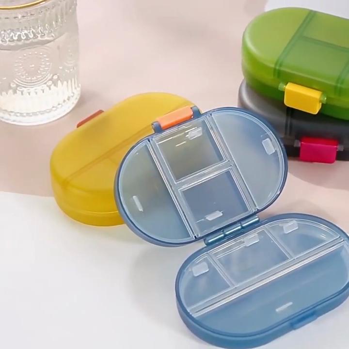 1ks přenosná 8komorová utěsněná krabička na prášky odolná proti vlhkosti na jeden týden krabička na pilulky Mini balení