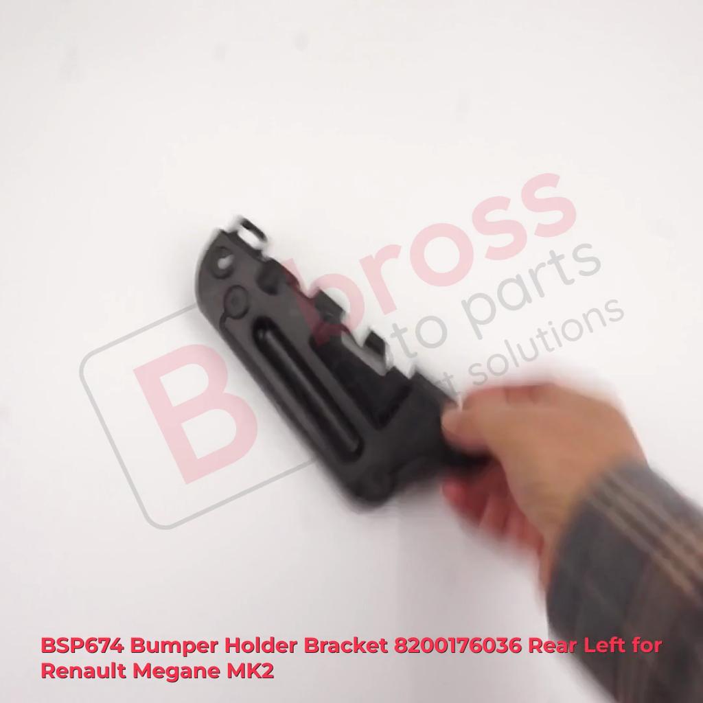 BROSS Auto Parts BSP674 Suporte de suporte de para-choque 8200176036 Traseiro esquerdo para Renault Megane MK2 Serve: Renault Mégane MK2 2002–2009