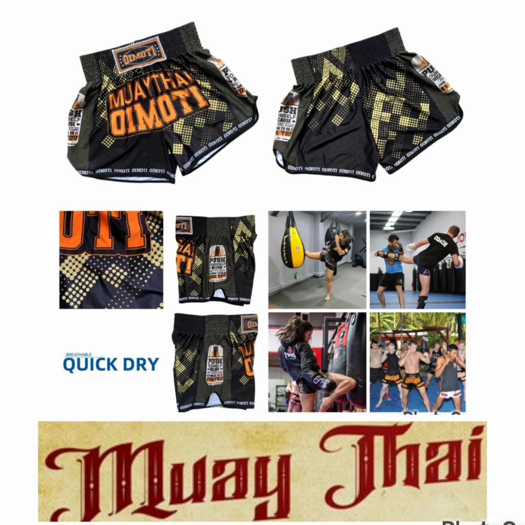 Muay Thai Kickboxen Boxen MMA UFC Schachbrettmuster Schwarz Gelb Lässige Shorts Fitnessstudio Sport Unisex Männer Frauen Workout Schnelltrocknend Druck Elastischer Hoher Bund Training