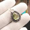 Green Amethyst Gemstone Silver Partywear Pendant, 925 Sterling Silver Handcrafted Jewelry, Amethyst Pendant For Wedding Gift PP-26-43