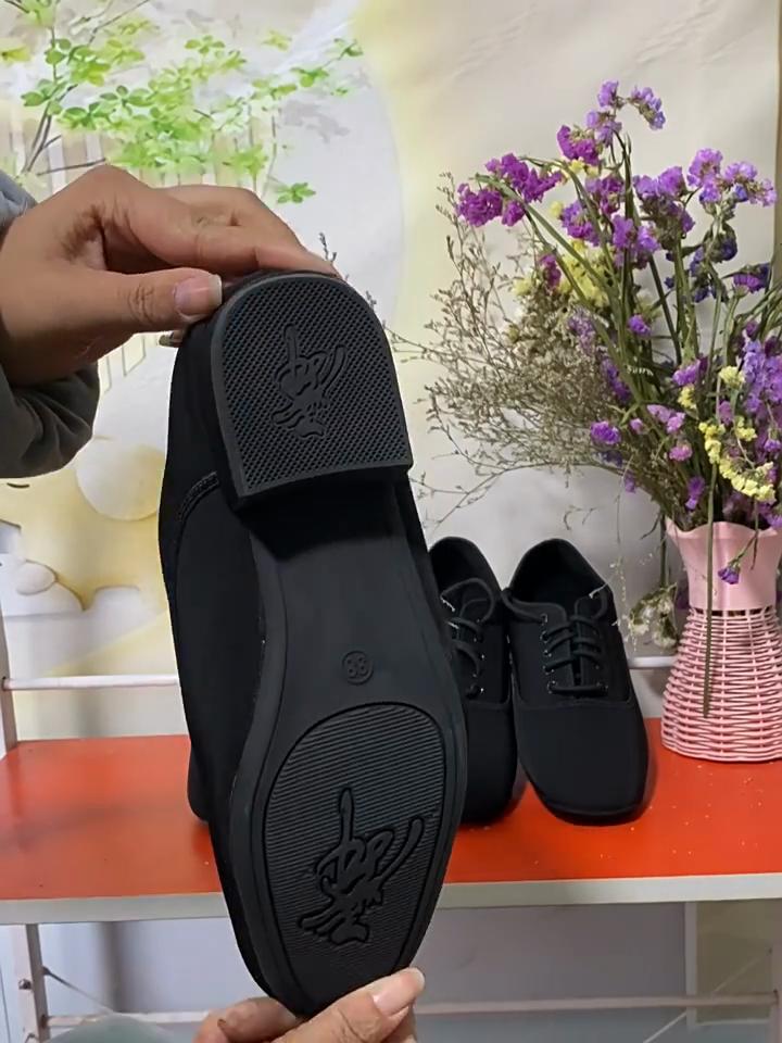 Oxford Latin Dance Shoes for Men Soft Rubber Sole Party Modern International Standard Dancing Shoes Heeled 3cm