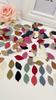 Fresh-keeping 100Pcs Artificial Leaves Realistic Colorful Versatile Simulation Embossing Mini Fabric Photography Props Tree
