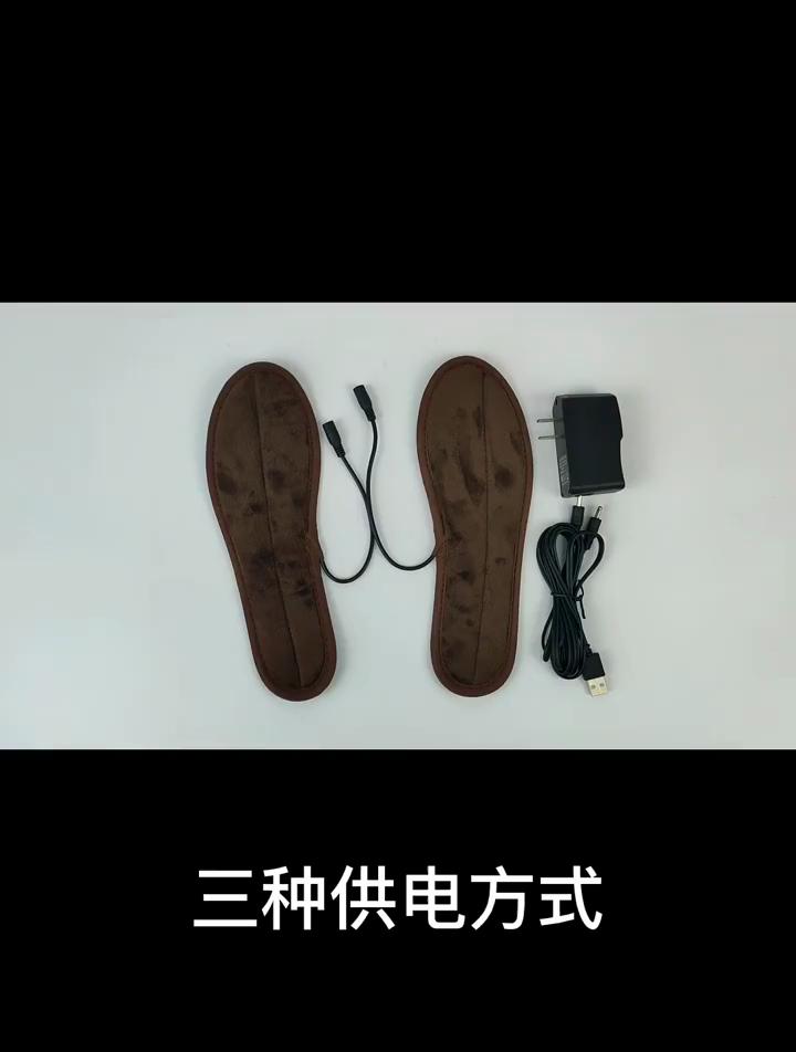 USB-wiederaufladbare elektrische beheizbare Einlegesohlen für Schuhe, einstellbare Temperaturregelung, Fußwärmer, weiche, bequeme, winterlich warme Einlegesohlen für Outdoor-Sportarten