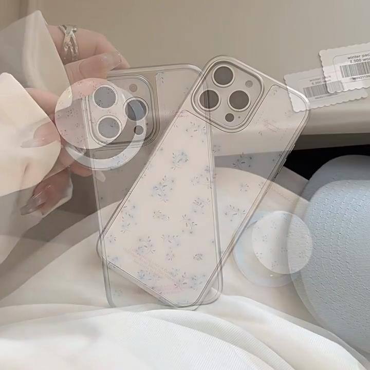 Blue Floral Magnetic Bracket Phone Case