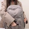Nylon Backpack Solid Color Student School Baglarge Capacity Women's Travel Bag