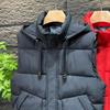 Plus Size S-8XL Waterproof Sleeveless Parka Man Waistcoat  Fashion Men's Warm Vest Hooded Korean Style Padded Coats