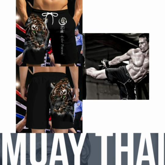 Tiger Muay Thai Boxing Kickboxing Shorts 3D Print Fighting Training Unisex Men Women Quick Dry Fitness Gym Sport Workout Casual Streetwear