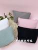 Corduroy Dumpling Makeup Bag with Multiple Compartments, Portable Travel Cosmetic Organizer for Brushes & Toiletries