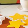 200Pcs Yellow Double-Sided Paper Star Cutouts Star Shape DIY Craft Decor for Kids School Classroom Party Decoration