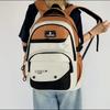 Junior High School Student Backpack Female Grade 3-9 Large Capacity Schoolbag Color Block Lightweight Men Travel Backpack