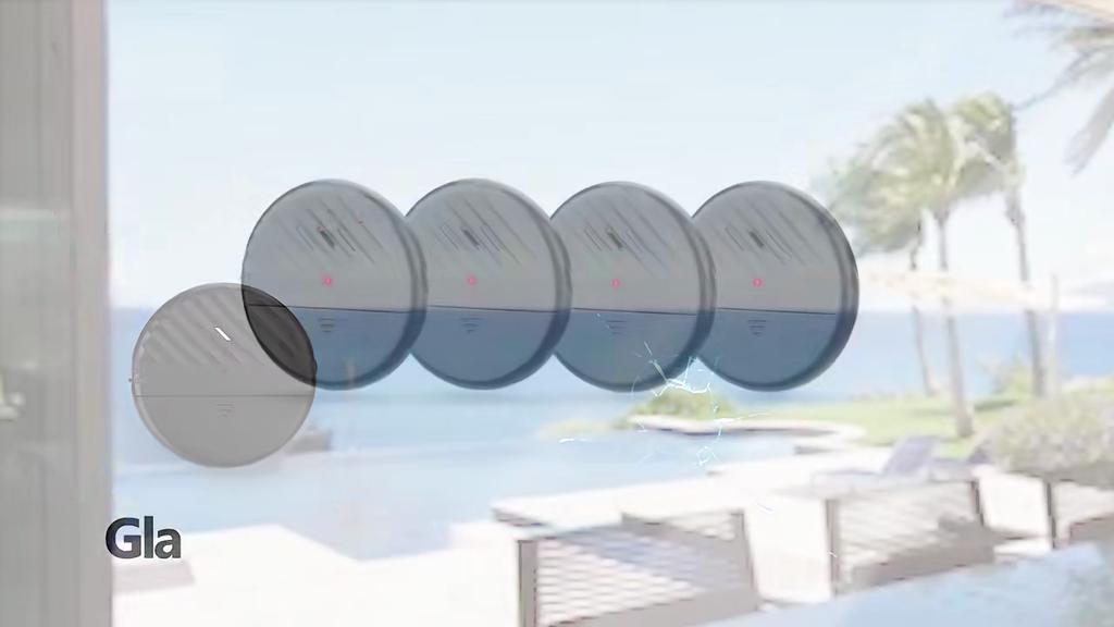 125dB Vibration Alarm Glass Vibration Break Detector Door Window Vibration Alarm For Warning Burglars Anti-Theft for Home Dorm