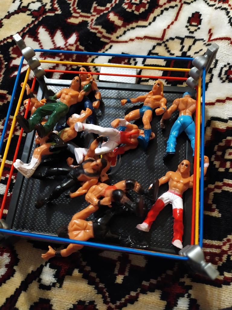 Set Anello Da Wrestling Con Action Figure Realistiche – Plastica Robusta, Accessori Inclusi – Giocattolo Per Bambini E Adulti