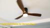 Sofucor 132cm Indoor Ceiling Fan with 3 solid wood blades, silent reversible motor, remote control, including lighting control