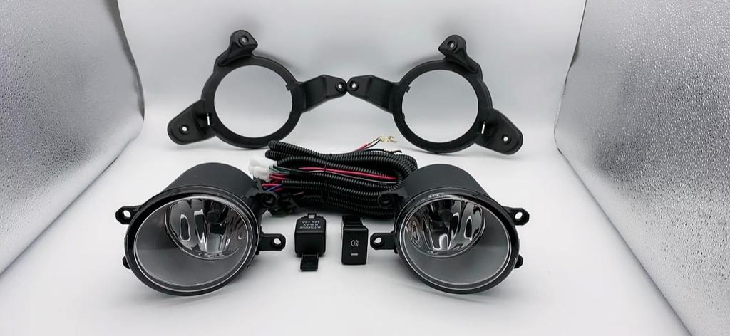 1 set Fog Lights Headlight for Toyota C-HR CHR 2018 2019 2020 Fog lights Car Fog Lamp Kit With Harness Bulb Switch