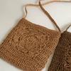 Yogodlns New Straw Bag Bohemian Beach Bag Women Crochet Crossbody Ultralight Shoulder Bag Women