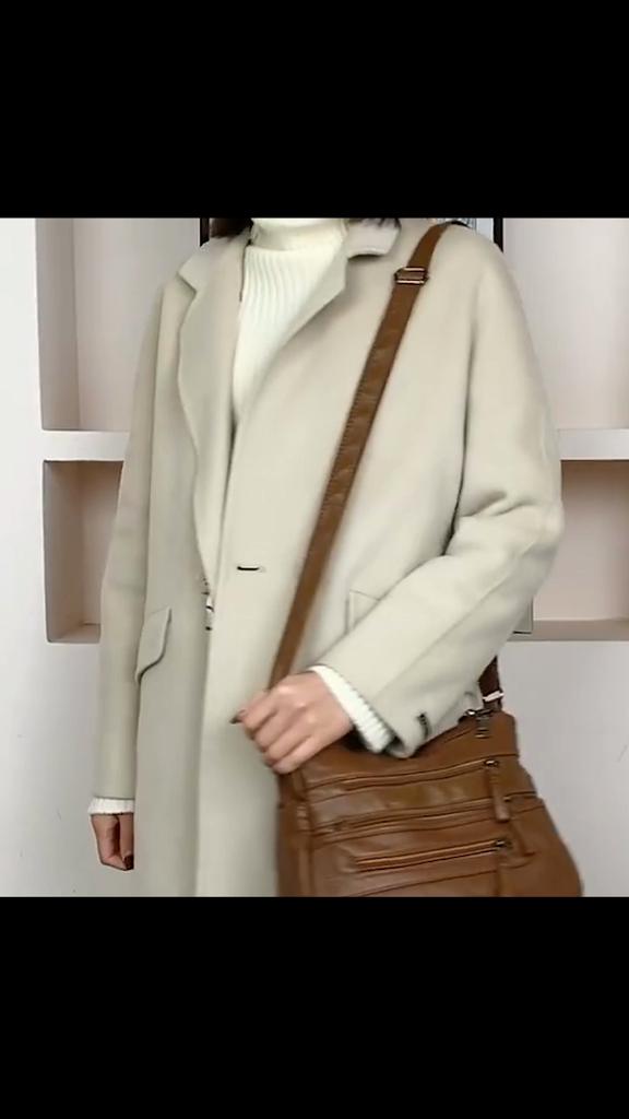 Vintage Handbag Ladies Fashion Large Capacity Shoulder Bag Soft Leather Crossbody Bag