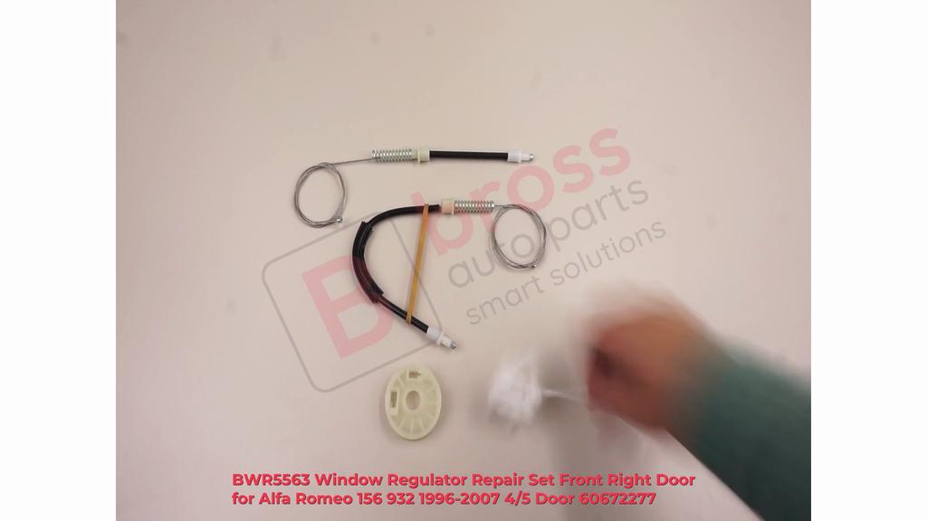 BWR5563 Window Regulator Repair Set Front Right Door for Alfa Romeo 156 932 1996-2007 4/5 Door 60672277