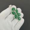 Vackert smaragd ädelstenshänge 925 Sterlingsilver - Handgjord design, Smycken för vardagsbruk, Unikt smaragdhänge gåva till mamma