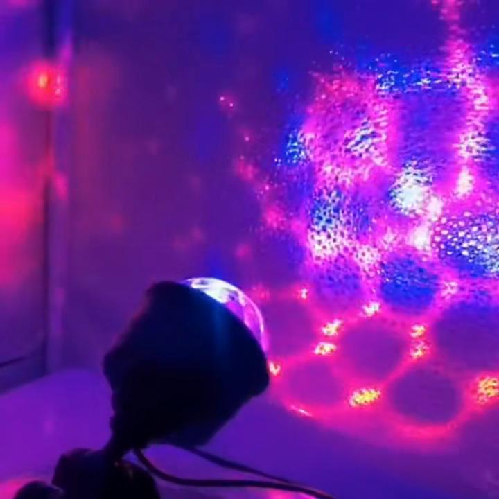 Mini Multicolor USB Projector Light Night Light for Home Bedroom Party Decor Disco Light Kids Room Decoration Christmas Party