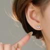Cute cat's eye dolphin earrings for women, niche, fashionable and exquisite.