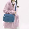 Crossbody Bag Multi-Layer Pocket Shoulder Bag Water-Repellent Nylon Women's Small Square Bag