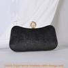 Samt-Handtasche mit Goldfolien-Verzierungen für Abendgarderobe und formelle Anlässe