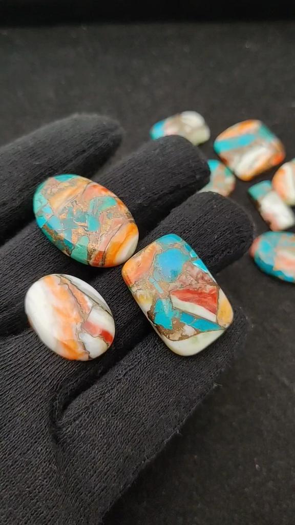 Oyster Turquoise Cabochon, Oyster Turquoise Gemstone, Turquois Mix Lot, Turquoise Cabochon Gemstone.