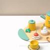 Wooden Early Learning Toy Tea Set With Kitchen Accessories For Visual And Emotional Skills