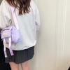 Borsa a tracolla carina in stile scolastico per ragazze con materiale in nylon per l'uso quotidiano