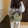 Borsa a Tote in Tela di Grande Capacità per Donna, Borsa a Spalla Casual con Manico in Pelle