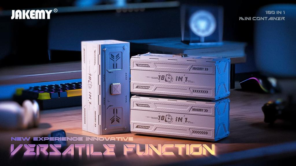 Jakemy JM-8192 180-IN-1 Hassas Tornavida Seti Manyetik Torx Oluklu Uçları tablet telefon PC Gözlük Tamir El Aletleri