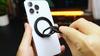 Hands Free Viewing Accessory Magnetic Phone Ring Holder for MagSafe, Foldable Metal Dual-Sided Finger Grip with N52 Magnets, Cell IPhone 18-12 Series
