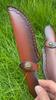23 CM Fixed Blade Knife Straight Holder Cowhide Scabbard  Knife Cover Leather Sheath Case Hunting Knife Holsters Belt Buckle