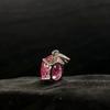 Pink Sapphire 22 Ct Natural Oval Pendant 925 Sterling Silver Necklace