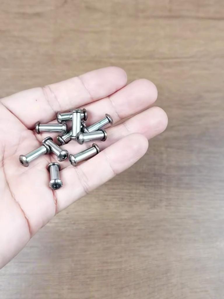 10 Sets/lot 12 Sizes DIN912 Alloy Steel Material 12.9 Grade Knife Handle M4 Thread Hexagonal Screws Locking Nail Spindle Rivet