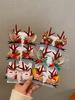 1pair Christmas Red Antler Hair Clip Accessories for Kids Side Hair Clip for Children's Hair