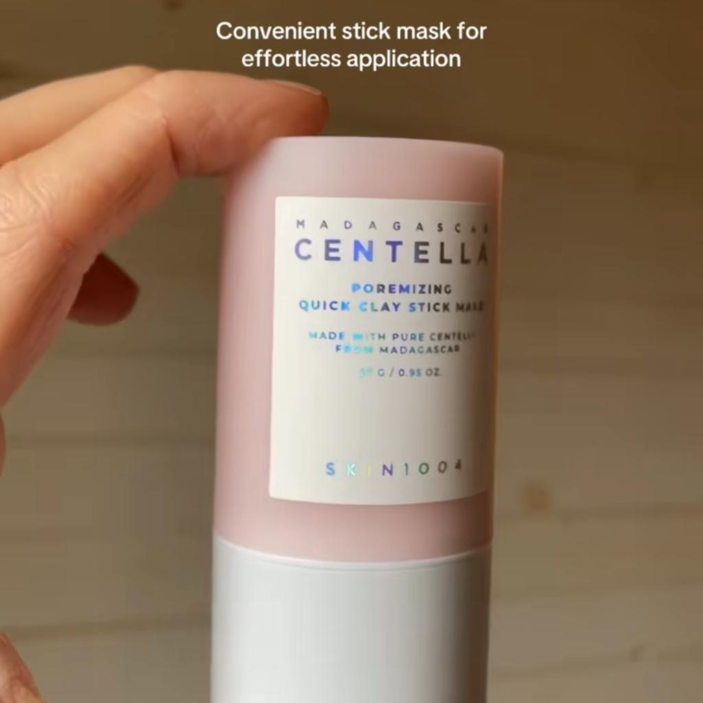 Skin1004 Masca cu Argilă Stick Poremizing Quick Centella Madagascar 27g, Curățare Profundă, Controlul Sebumului, Calmantă, Portabilă, K-Beauty, Machiaj Coreean