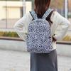 Three-Piece Backpack Set Large Capacity Women's Leopard Print Backpack Student Schoolbag