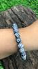8mm Black Malachite Gemstone Handmade Beads Jewelry Partywear Stretch Bracelet 7.5" For Her/Him RBB-15