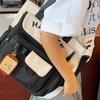 Color Block Crossbody Bag Women's Shoulder Bag Middle School Student Book Bag Girls Handbag