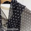 160*30cm Summer Retro Polka Dot Long Silk Scarf – Oversized Oblong Shawl Lightweight Wrap for Women