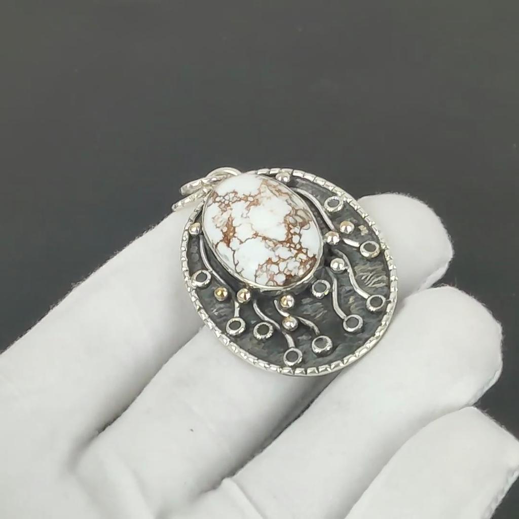 Wild Horse Jasper Pendant, 925 Sterling Silver Handmade Jewelry, Wild Horse Jasper Silver Pendant, Party Wear Jewelry For Women's, Pendant Gift