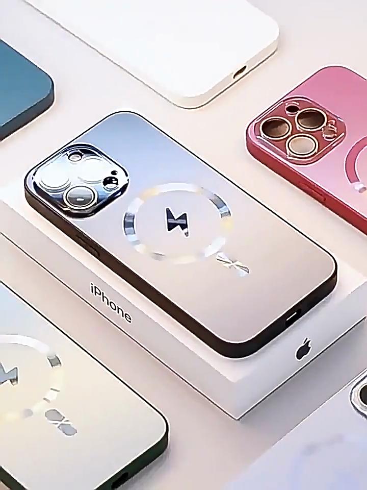 Ultra-thin AG Matte Magnetic For Magsafe Case For Samsung Galaxy S25 S24 S23 Ultra Plus Glass Lens Protector Shockproof Cover