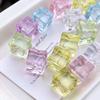 Acrylic Translucent Simulated Ice Cubes Non-porous Beads For DIY Necklace Bracelet Earrings Jewelry Making Craft Accessories