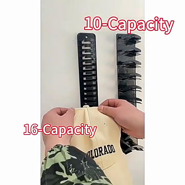 Hat Organizer for Baseball Caps Hat Rack for Wall with Strong Adhesive Hat Hanger Holder Display for Door Closet Cap Organizer Cap Organizer Storage