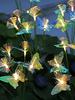2PCs Colorful Multi-Head Solar Butterfly Stake Lights 2 Modes Waterproof Outdoor Garden Pathway Landscape Decor Lamp